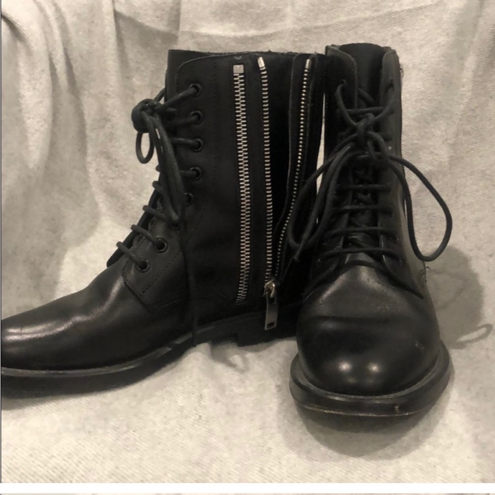 Saint Laurent military boot